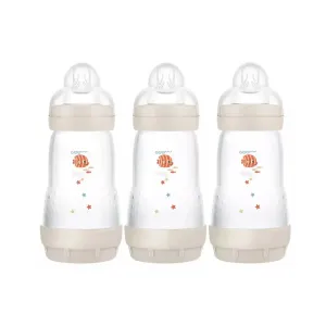 MAM Easy Start Anti-Colic Bottle 260ml Pack of 3 Unisex Assorted