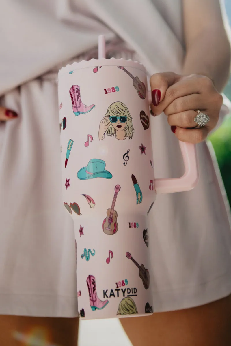 Music Girl Icons Drink Tumbler