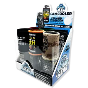 Neoprene Can & Bottle Cooler - 12 Pieces Per Retail Ready Display 23738
