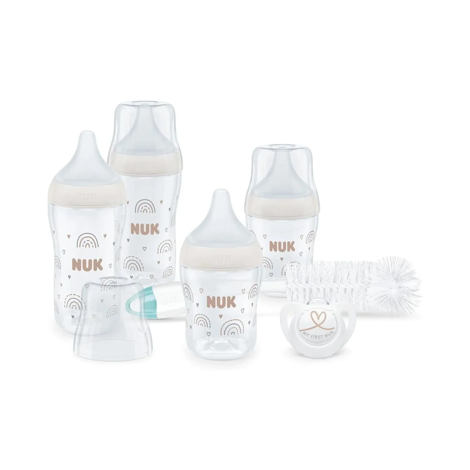 NUK Anti-Colic Perfect Match Starter Set Pack of 7 - Rainbow
