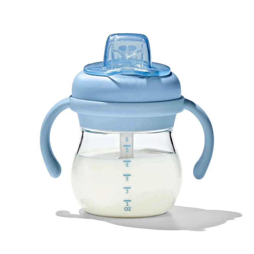 OXO Tot Transitions Soft Spout Sippy Cup With Removable Handles 6oz Dusk