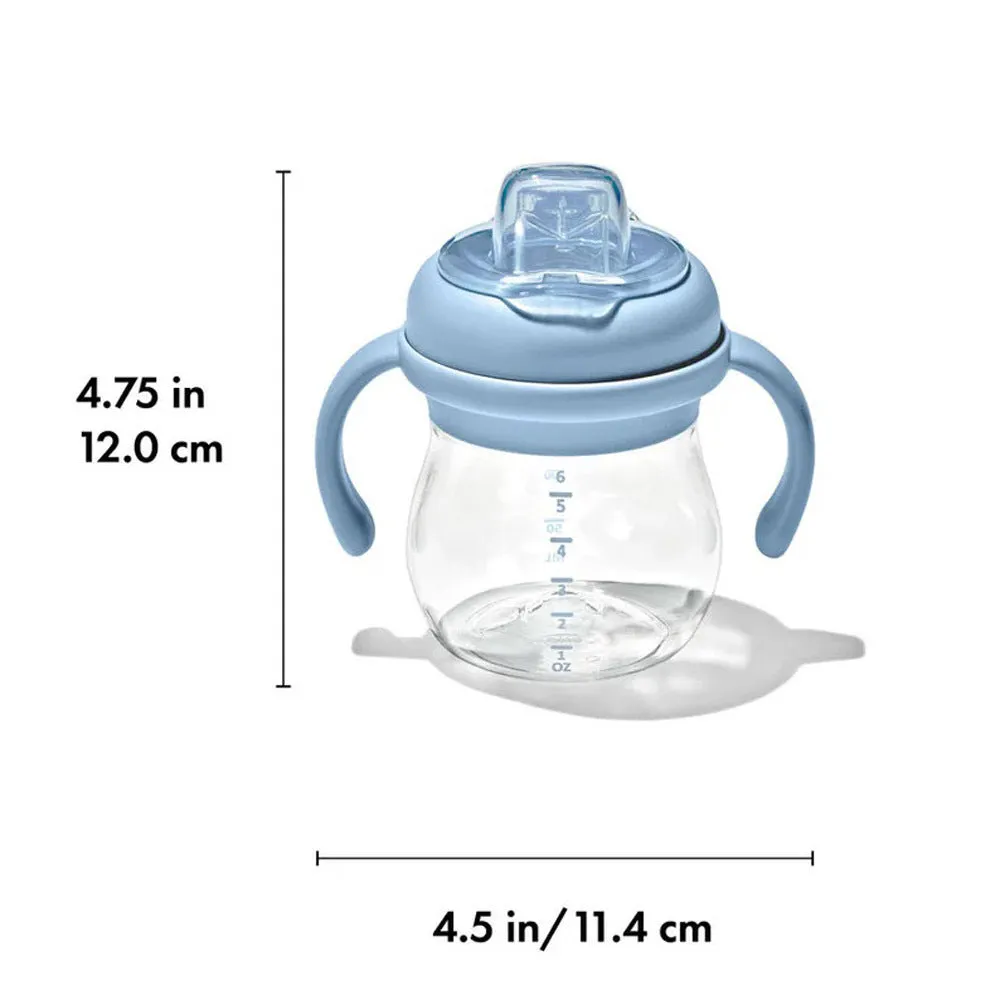 OXO Tot Transitions Soft Spout Sippy Cup With Removable Handles 6oz Dusk