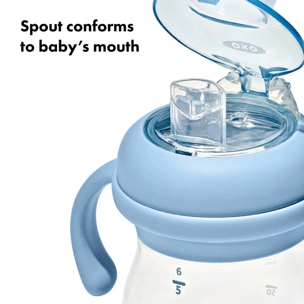 OXO Tot Transitions Soft Spout Sippy Cup With Removable Handles 6oz Dusk