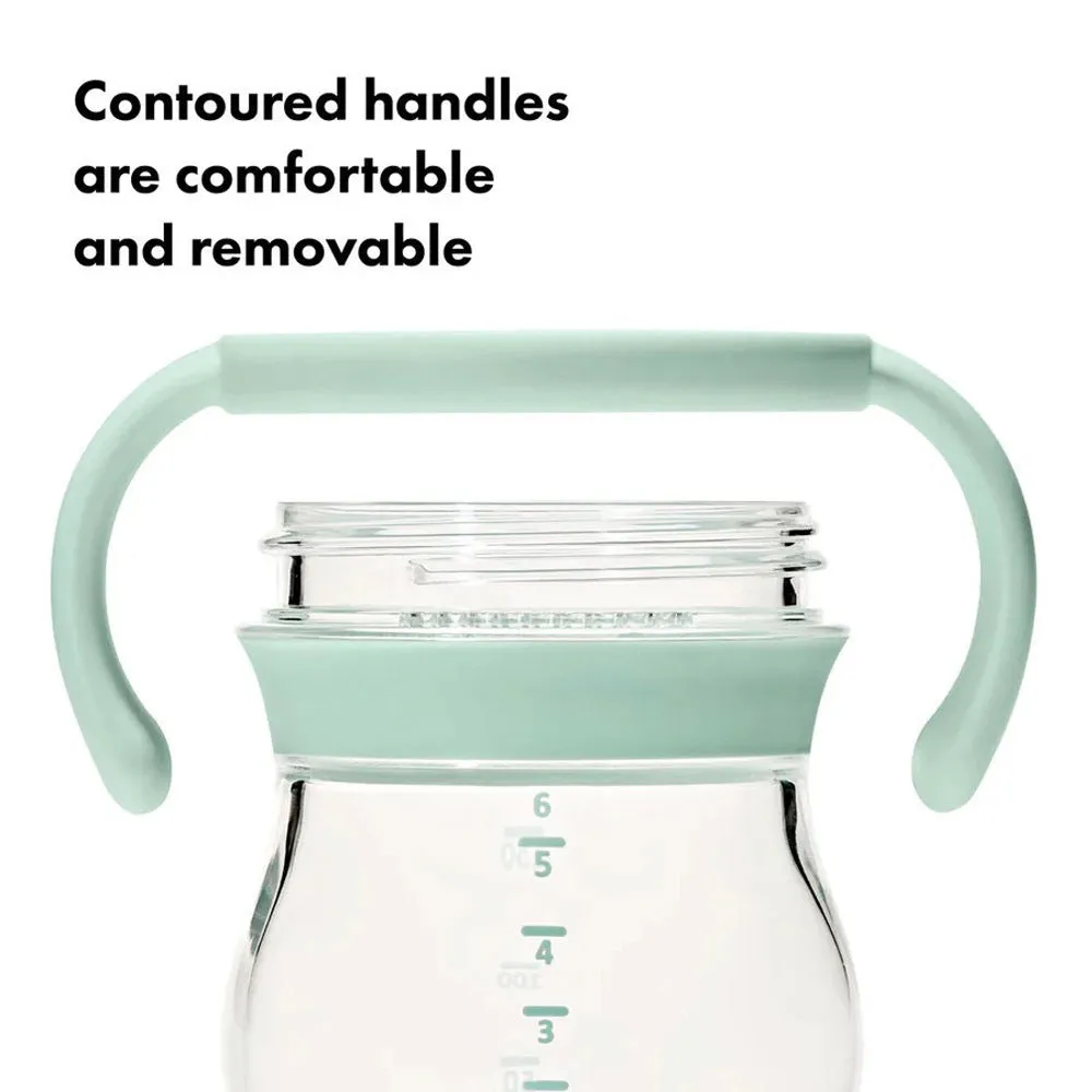 OXO Tot Transitions Soft Spout Sippy Cup With Removable Handles 6oz Opal