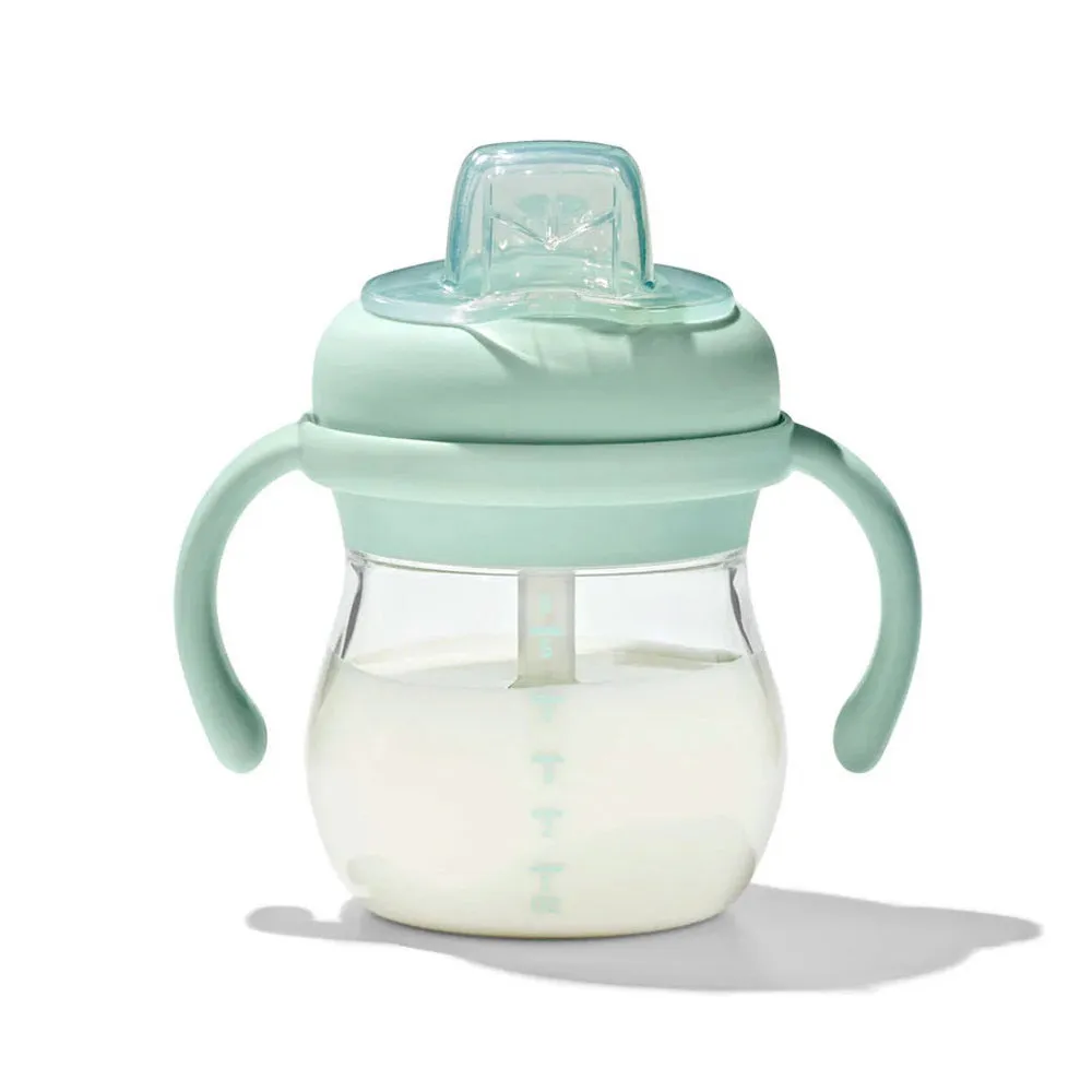 OXO Tot Transitions Soft Spout Sippy Cup With Removable Handles 6oz Opal