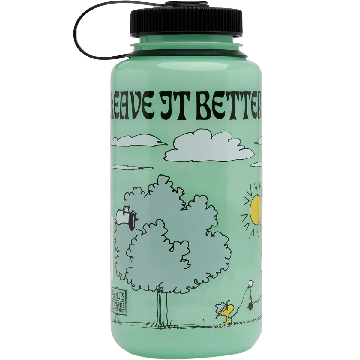 Peanuts x Parks Project Recycled Water Bottle and Sticker Pack
