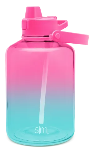 Plastic Summit With Simple Flip Silicone Straw Lid