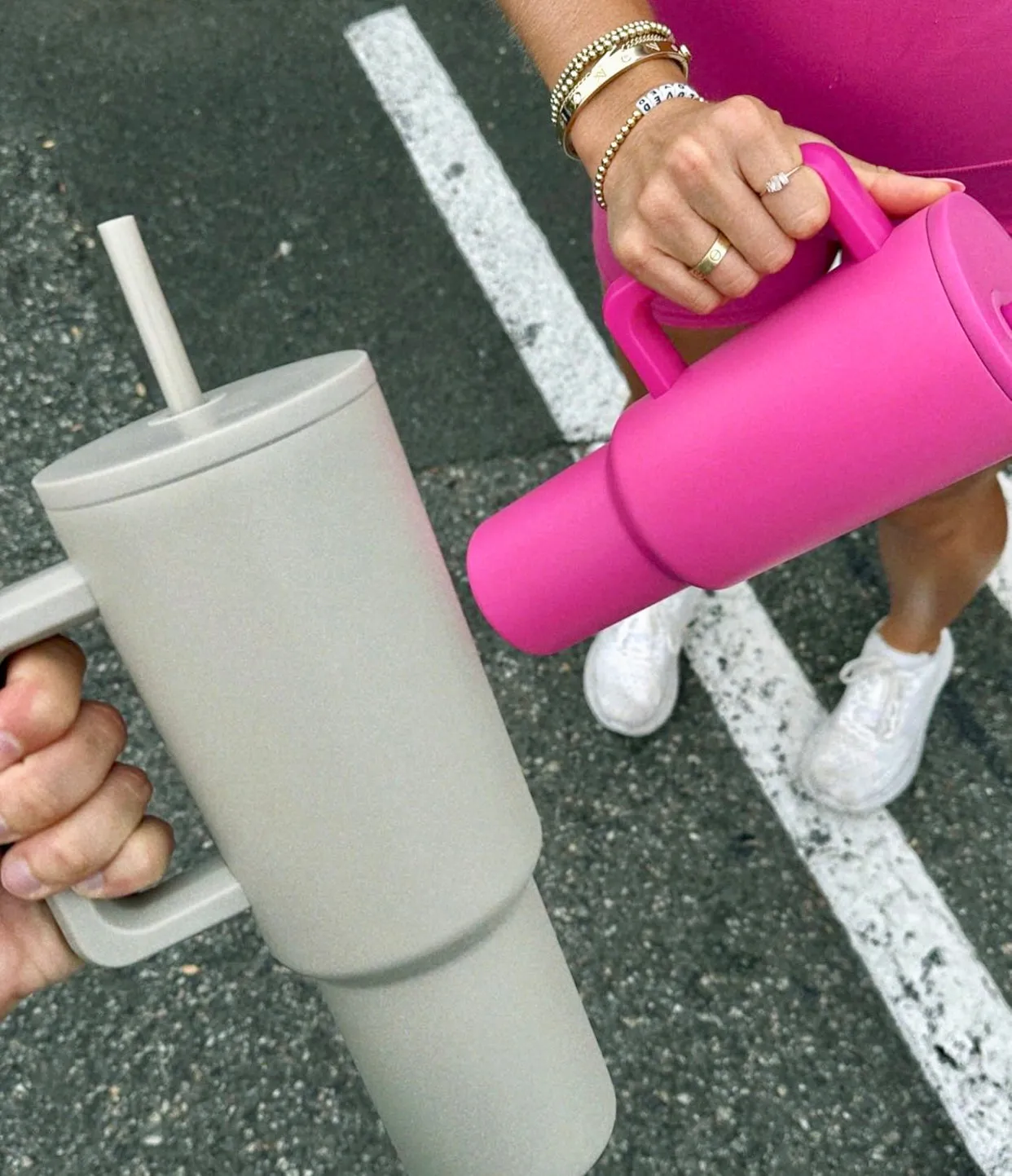 Qwench Insulated Tumbler 1.1 L Almond Latte