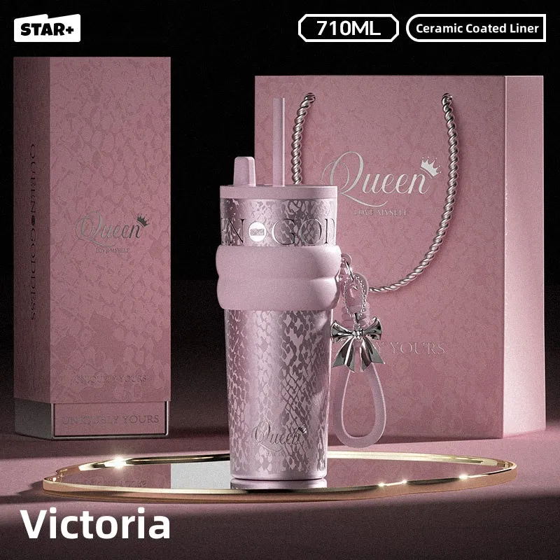STAR  Aurora Starry Night Water Bottle – Stylish 710ml with Insulated Design and Unique Charm