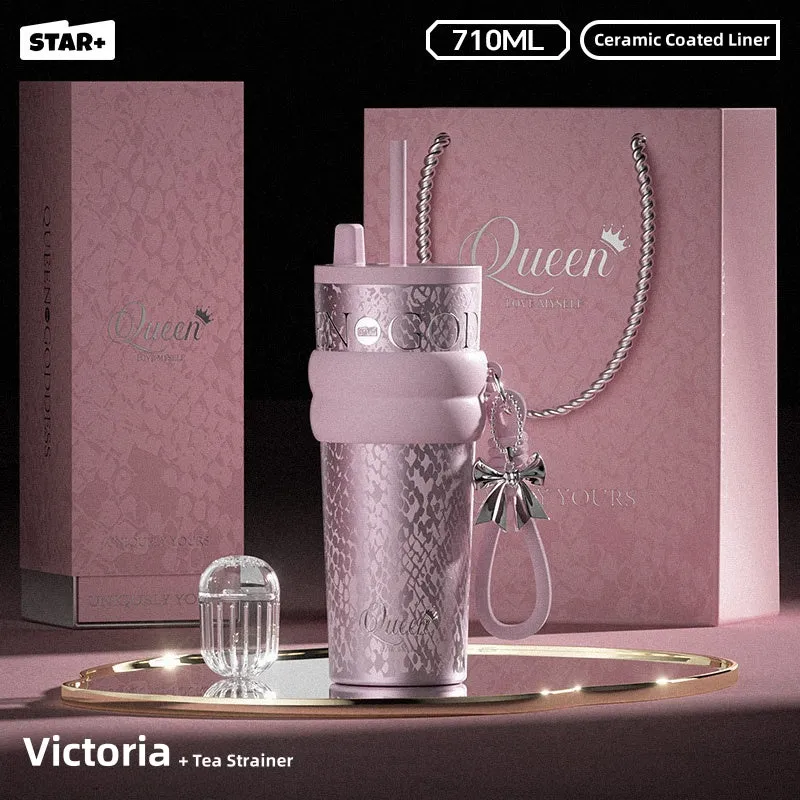 STAR  Aurora Starry Night Water Bottle – Stylish 710ml with Insulated Design and Unique Charm