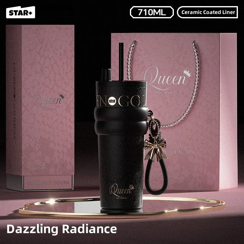 STAR  Aurora Starry Night Water Bottle – Stylish 710ml with Insulated Design and Unique Charm