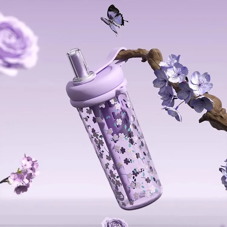 STAR  Flower Series Water Bottle – 800ml, BPA-Free Tritan Material, Leak-Proof Design with Carrying Strap
