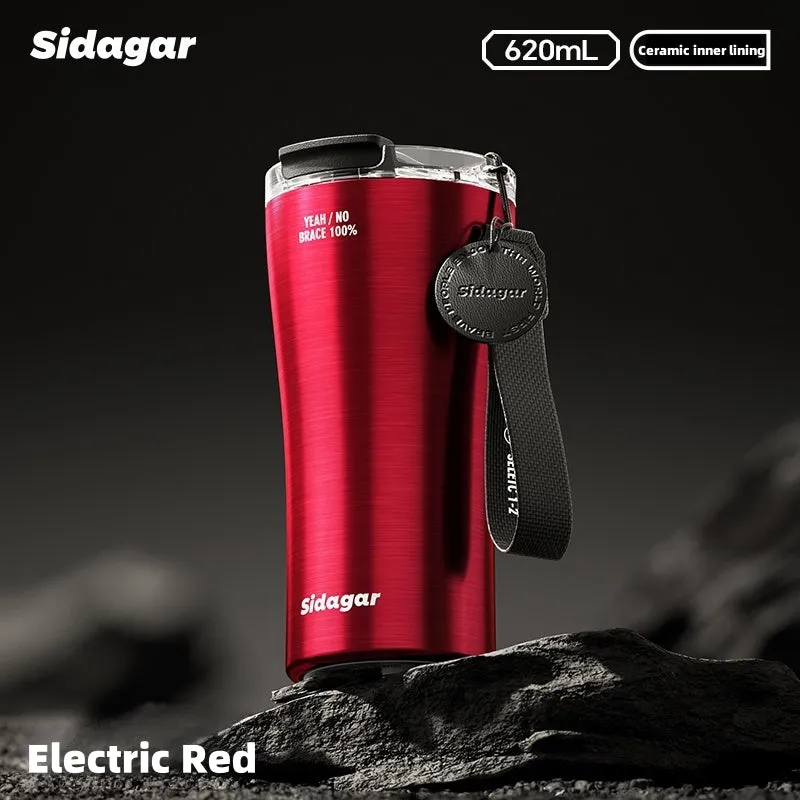 STAR  KU Xuan 620ml Insulated Stainless Steel Travel Mug with Ceramic Coating – 6H Heat & 12H Cold Retention, Leak-Proof, Car Cup Holder Friendly