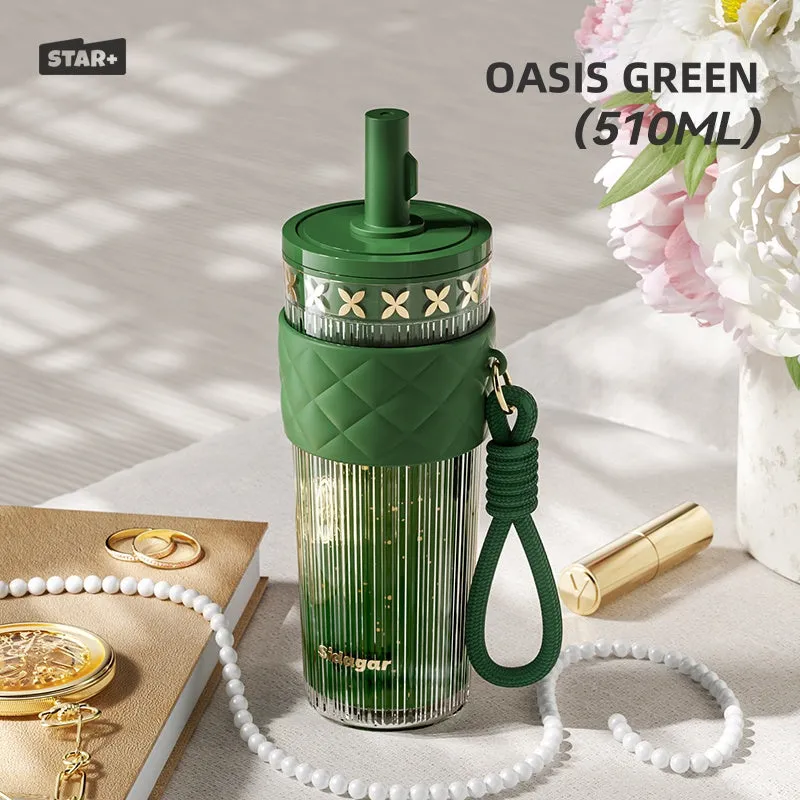 STAR  Sidagar Meteor Tumbler 510ml – Insulated, Leak-Proof, and Easy-to-Clean Straw Tumbler for Hot and Cold Drinks