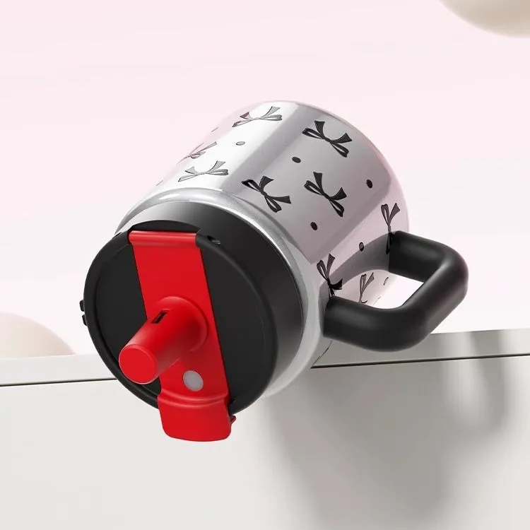 STAR  Vacuum Insulated Stainless Steel Mug – 700ML Desk Cup with Leak-Proof Lid, Cute Print Design, Dual Drinking Modes