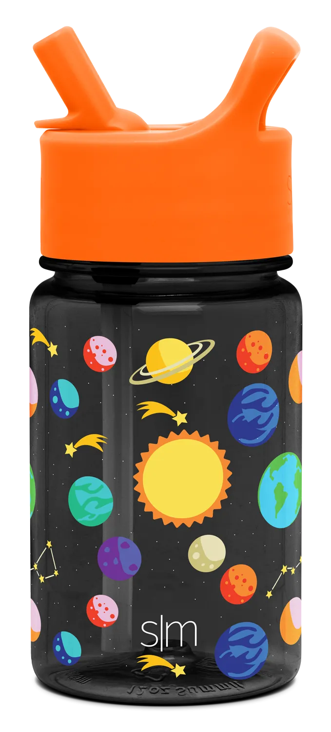 Summit Kids Plastic Water Bottle with Straw Lid