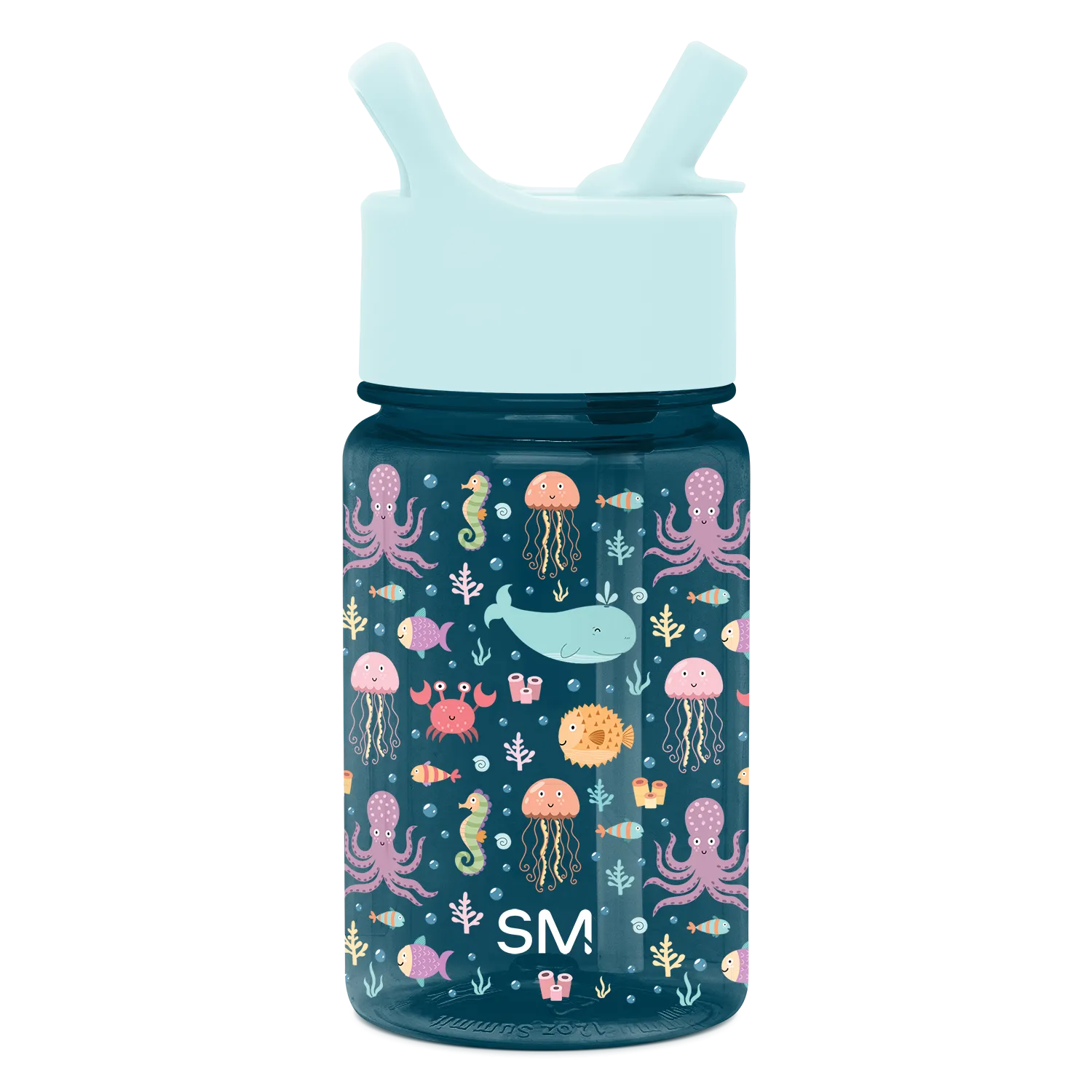 Summit Kids Plastic Water Bottle with Straw Lid