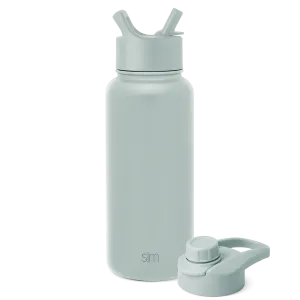 Summit Water Bottle with Straw Lid and Chug Lid