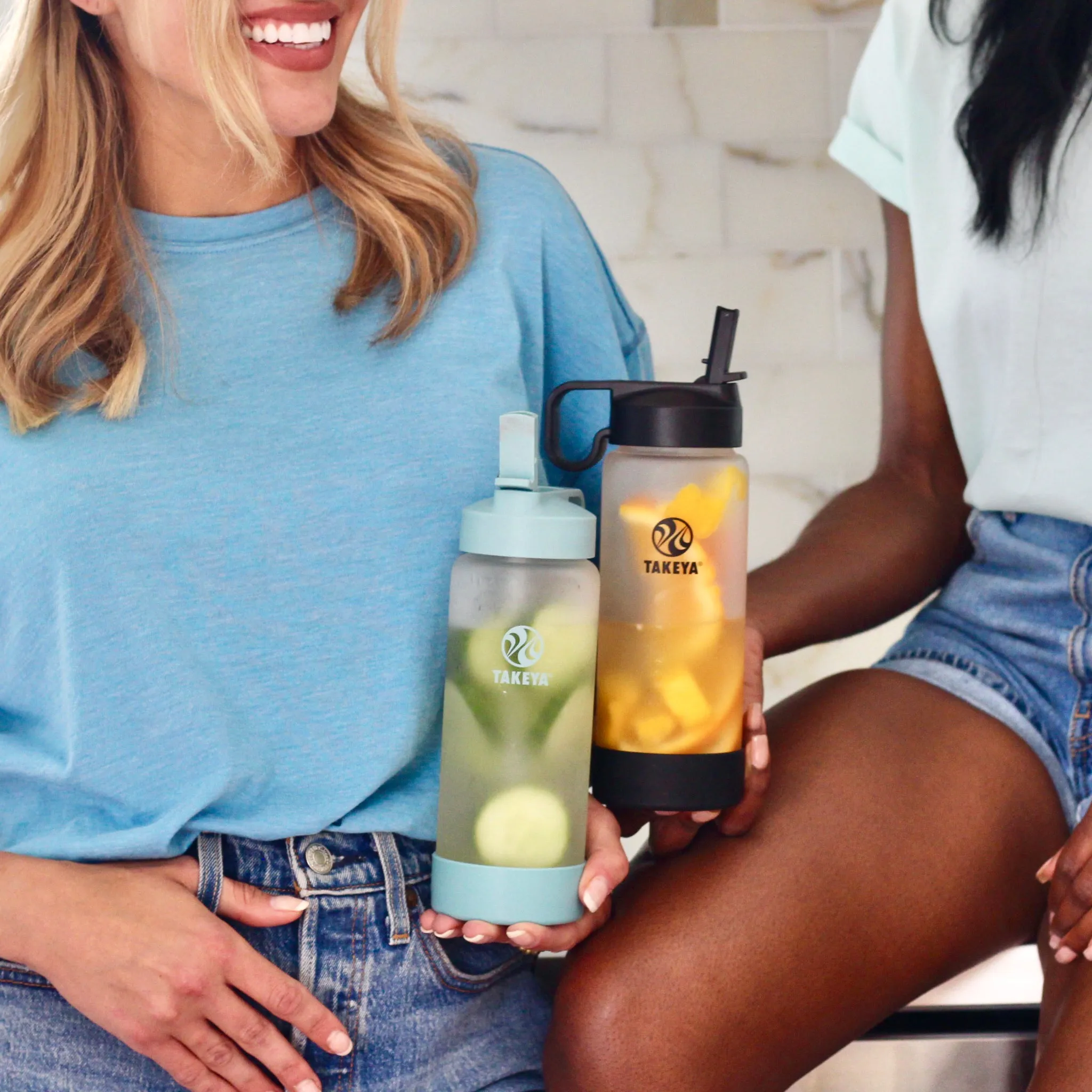 Sure-Grip Glass Water Bottle