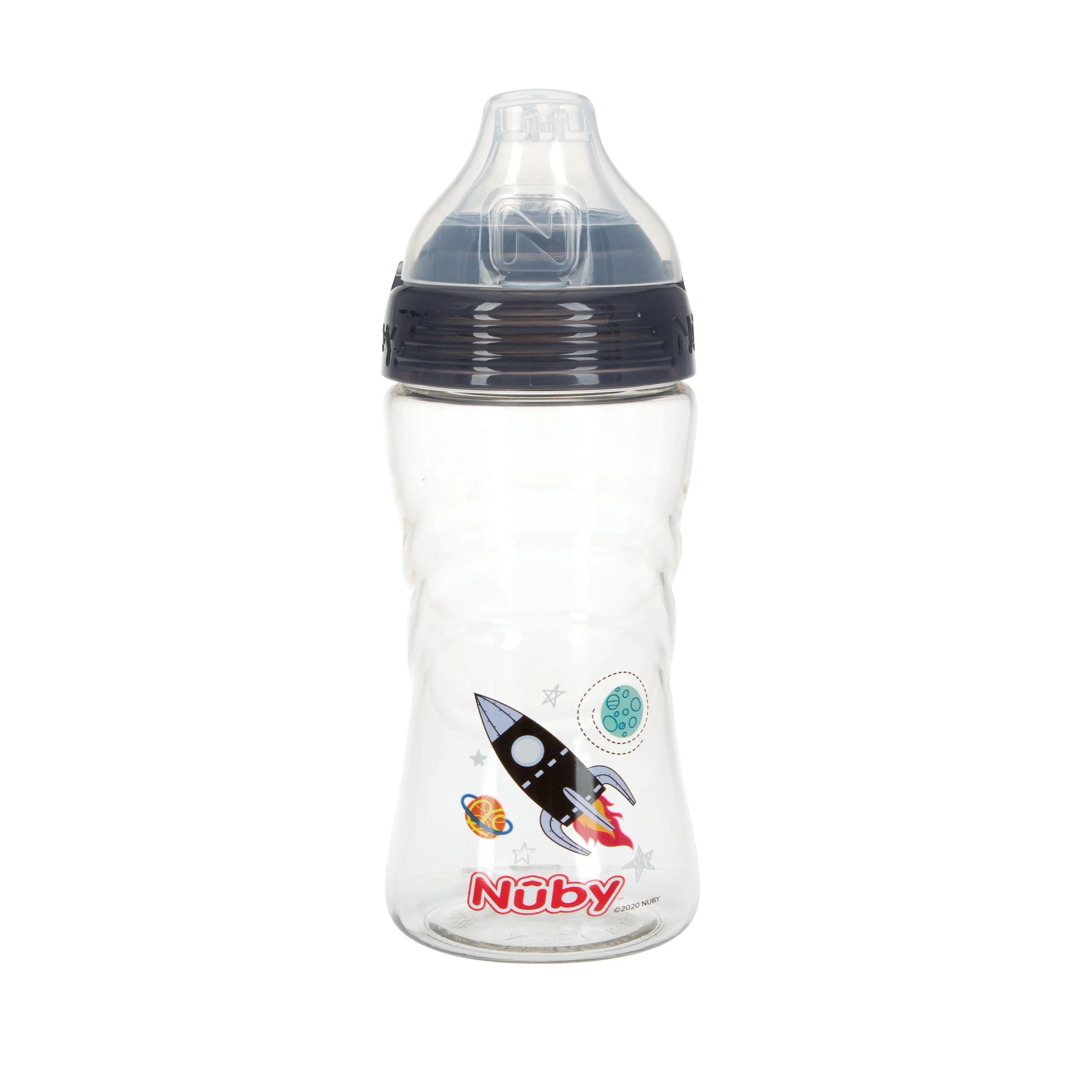 Thirsty Kids Sip It Sport Beginner Travel Cup | Rocket (Grey)