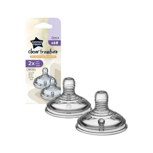 Tommee Tippee Closer to Nature Vari Flow Teat 0  months Pack of 2
