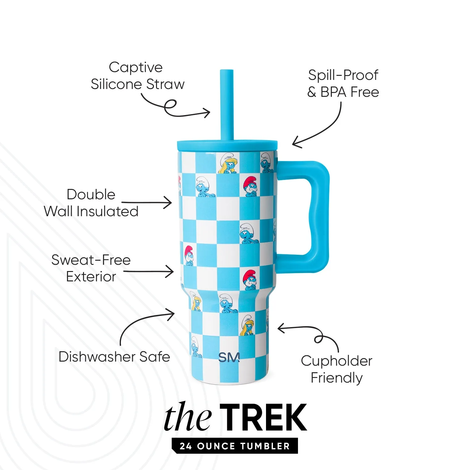 Trek Kids Tumbler with Silicone Straw Lid