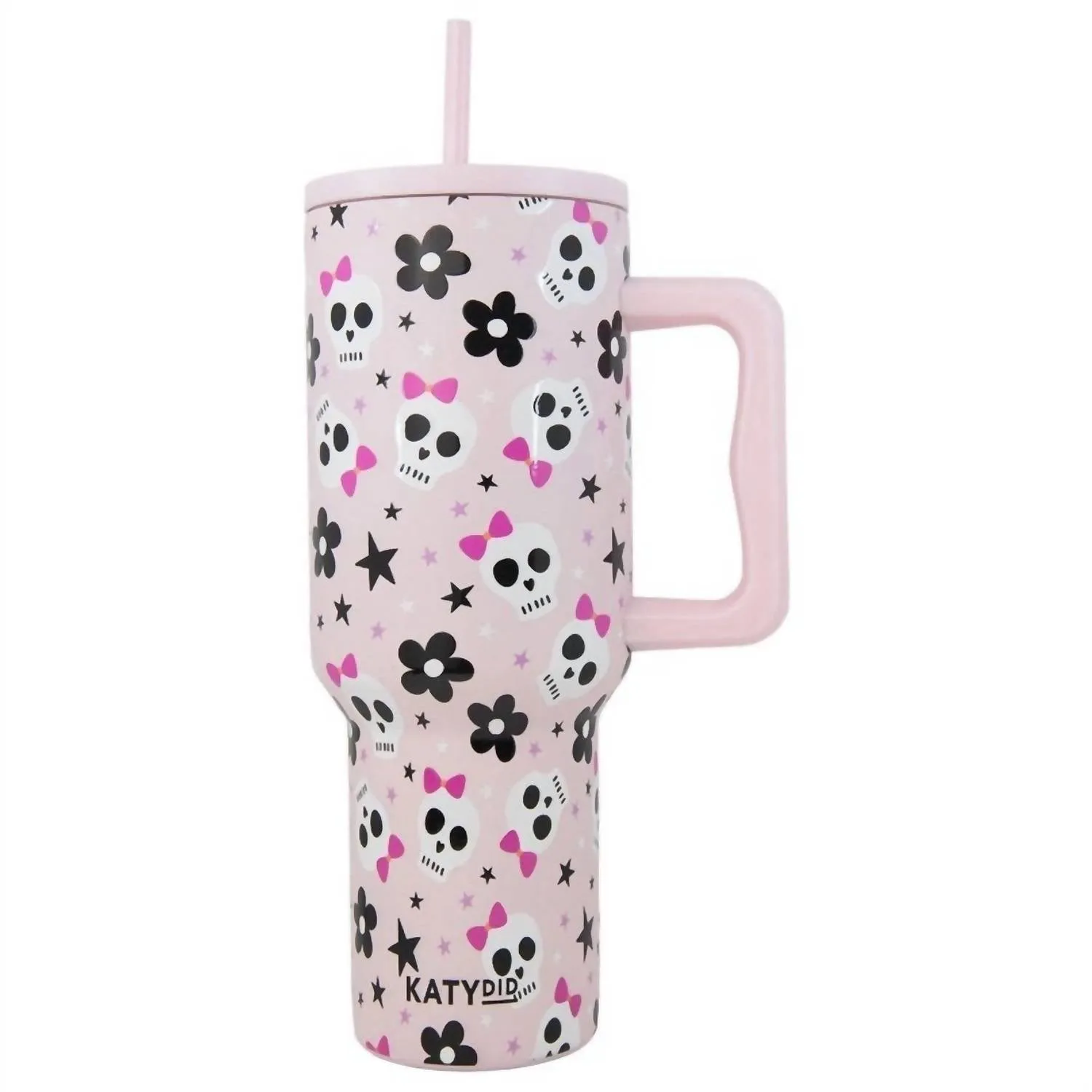 Women's Skull 38 Oz Insulated Tumbler In Pink