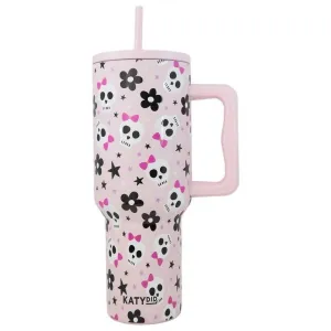 Women's Skull 38 Oz Insulated Tumbler In Pink