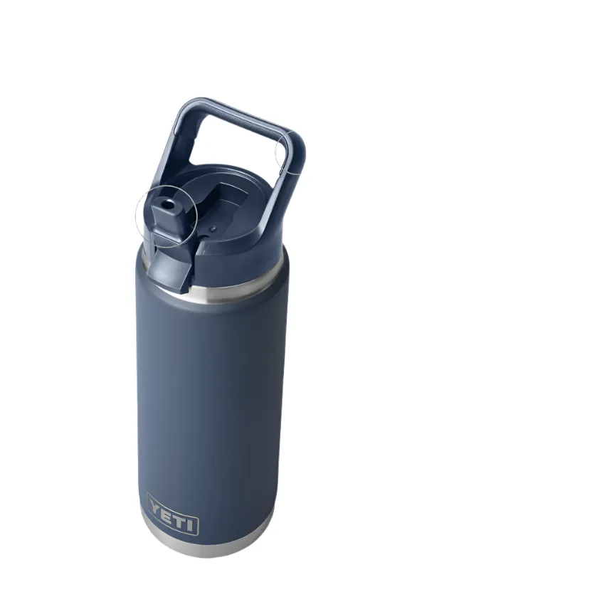 Yeti 26 oz Rambler Bottle w/Straw Cap